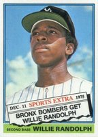 1976 Topps Traded #592T Willie Randolph Baseball Card