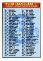 1989 O-Pee-Chee #118 Checklist 133-264 Baseball Card