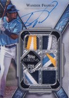 2022 Topps Sterling Sterling Debuts Autograph Relics #SBDBWF2 Wander Franco Silver Baseball Card