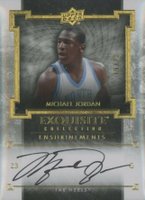 2013 Upper Deck Exquisite Collection Enshrinement Autographs #EE-JO Michael Jordan Basketball Card