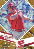 2021 Topps Stadium Club Chrome Beam Team #BTC2 Mike Trout Gold Refractor Baseball Card