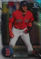 2016 Bowman Chrome National Refractors #BNR2 Yoan Moncada Baseball Card