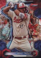 2023 Bowman's Best #44 Mike Trout Mini Diamond Refractor Baseball Card
