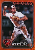2024 Topps Chrome Logofractor Edition #277 Jordan Westburg Orange Refractor Baseball Card