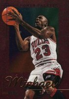 1995 Hoops Power Palette #1 Michael Jordan Basketball Card