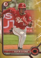 2022 Bowman Draft #BD80 Elly de La Cruz Gold Baseball Card