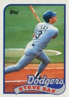 1989 Topps #40 Steve Sax Baseball Card