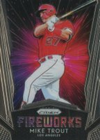 2019 Panini Prizm Fireworks  #F1 Mike Trout Baseball Card