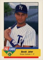 1994 Fleer Procards Tampa Yankees #2393 Derek Jeter Baseball Card