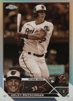 2023 Topps Chrome #1 Adley Rutschman Sepia Refractor Baseball Card