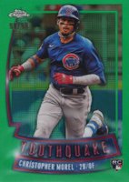 2023 Topps Chrome Youthquake #YQ49 Christopher Morel Green Baseball Card