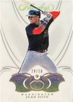 2019 Panini Flawless #10 Juan Soto Holo Gold Baseball Card