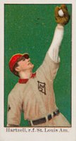 1909 American Caramel # Roy Hartzell Fielding Baseball Card