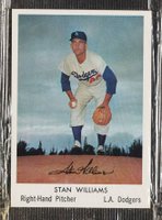 1960 Bell Brand Dodgers # Stan Williams Cello Pack Baseball Card