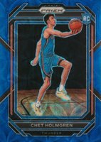 2022 Panini Prizm #266 Chet Holmgren Blue Choice Basketball Card