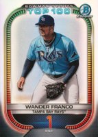 2021 Bowman Chrome Scouts' Top 100 #1 Wander Franco Baseball Card