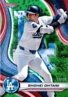 2024 Bowman's Best #33 Shohei Ohtani Green Refractor Baseball Card