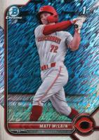 2022 Bowman Chrome Prospects #BCP245 Matt Mclain Shimmer Refractor Baseball Card