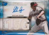 2024 Topps Luminaries Masters of the Mound Autograph Relics #NR3 Nolan Ryan Blue Baseball Card