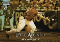 2019 Stadium Club Chrome #SCC76 Pete Alonso Gold Minted Refractor Baseball Card