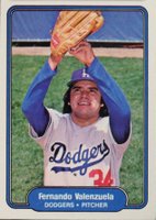 1982 Fleer #27 Fernando Valenzuela Baseball Card