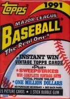 1991 Topps #CP Cello Pack Baseball Card