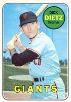 1969 Topps #293 Dick Dietz Baseball Card