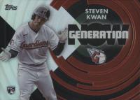 2022 Topps Generation Now #GN68 Steven Kwan Update Baseball Card