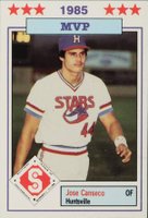 1986 Donn Jennings Southern League All-Stars #14 Jose Canseco Baseball Card