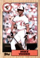 1987 Topps Tiffany #309 Mike Young Baseball Card