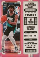 2022 Panini Contenders Optic Rookie Ticket #17 Shaedon Sharpe Pink Basketball Card