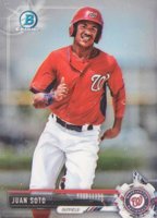 2017 Bowman Chrome Mini #BCP180 Juan Soto Bowman Chrome Prospects Baseball Card