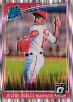 2018 Panini Donruss Optic #42 Victor Robles Glove Down-Shock Baseball Card