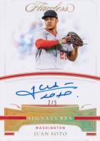 2021 Panini Flawless Flawless Signatures #FS-JS Juan Soto Gold Baseball Card