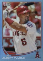 2013 Topps Chrome #136 Albert Pujols Pre-Swing-Blue Refractor Baseball Card