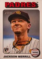 2024 Topps Heritage #689 Jackson Merrill White Border Baseball Card