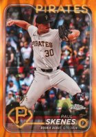 2024 Topps Chrome Update #USC27 Paul Skenes Orange Raywave Baseball Card