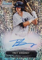2022 Bowman Sterling Prospect Autographs #PATS Trey Sweeney Speckle Refractor Baseball Card