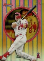 2019 Bowman's Best 1999 Franchise Favorites #MT Mike Trout Gold Refractor Baseball Card