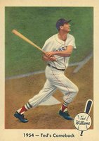 1959 Fleer Ted Williams #52 1954- Ted's Comeback Baseball Card