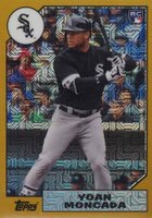 2017 Topps Silver Pack Promo #87-YM Yoan Moncada Gold Baseball Card