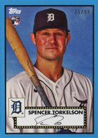 2022 Topps NSCC 1952 Topps Wrapper Redemption #CPWRST Spencer Torkelson Blue Baseball Card