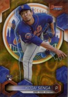 2023 Bowman's Best #50 Kodai Senga Gold Lava Refractor Baseball Card