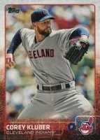 2015 Topps #122 Corey Kluber Baseball Card