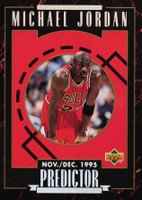 1995 Upper Deck Predictor Player of Month #R1 Michael Jordan Basketball Card