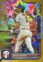 2022 Bowman Chrome #46 Bryce Harper Gold Refractor Baseball Card