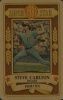 1982 Perma-Graphics Super Star Credit Cards # Steve Carlton Baseball Card