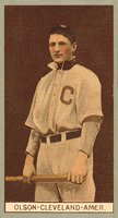 1912 Brown Backgrounds Broadleaf #145 Ivan Olson Baseball Card