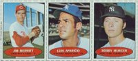 1971 Bazooka No Number # Merritt/Aparicio/Murcer Panel Unnumbered Baseball Card