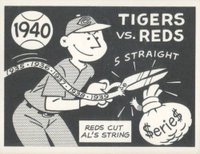 1967 Laughlin World Series #37 1940- Reds Vs. Tigers Baseball Card